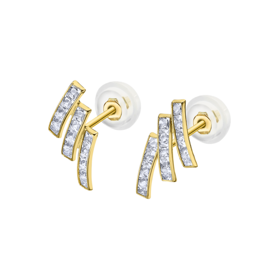 Pendientes Time Road Lg00268 Oro 9k, Mujer