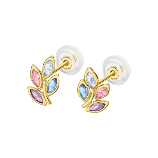 Pendientes Time Road Lg00270 Oro 9k, Mujer