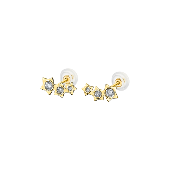 Pendientes Estrella Time Road Lg00308 Oro, Mujer