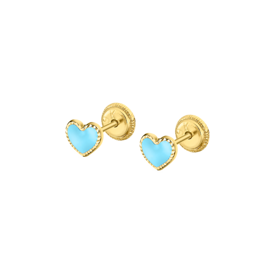 Pendientes Corazón Time Road Lg00311 Oro, Bebé