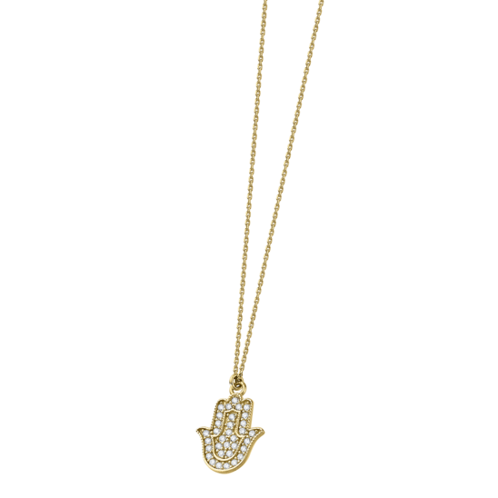 TIME ROAD WOMEN'S 9K GOLD NECKLACE VG00053/43