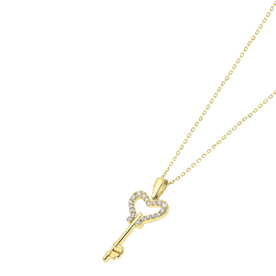 TIME ROAD WOMAN'S 9K GOLD NECKLACE VG00071/43