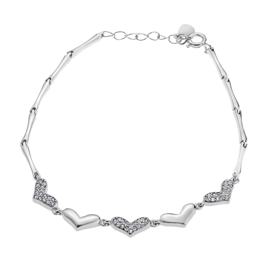 BRACELET COEUR TIME ROAD WS01420/19 ARGENT FEMME