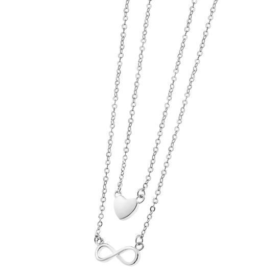 COLLANA TIME ROAD WS01916/45 ARGENTO, DONNA