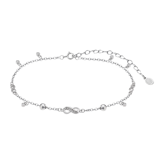 TIME ROAD WOMEN'S SILVER ANKLET WS02637/26
