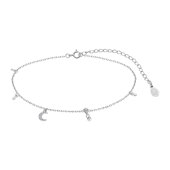 TIME ROAD WOMEN'S SILVER ANKLET WS02638/26