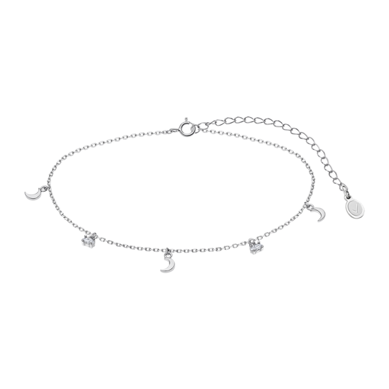 TIME ROAD WOMEN'S SILVER ANKLET WS02639/26