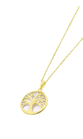 TIME ROAD WOMEN'S GOLD TREE OF LIFE NECKLACE HIN00016/43