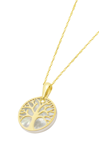 TIME ROAD WOMEN'S GOLD TREE OF LIFE NECKLACE HIN00017/43