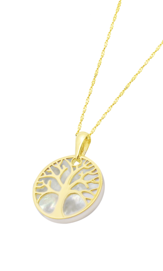 TIME ROAD WOMEN'S GOLD TREE OF LIFE NECKLACE HIN00018/43