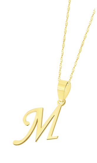 COLLAR INICIALES TIME ROAD HIN00022/M ORO, MUJER