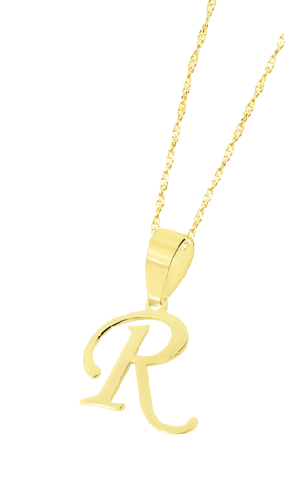 COLLAR INICIALES TIME ROAD HIN00022/R ORO, MUJER