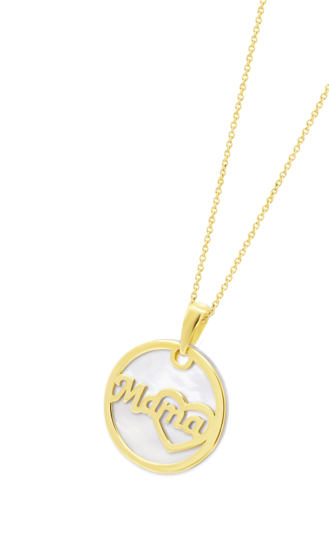 TIME ROAD WOMEN'S GOLD MOTHER NECKLACE HIN00029/43