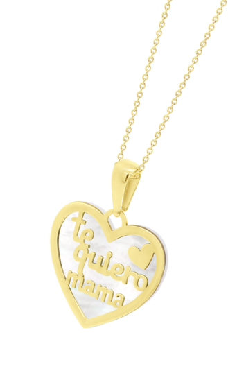 TIME ROAD WOMEN'S GOLD MOTHER NECKLACE HIN00030/43