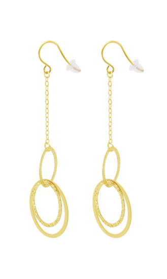 PENDIENTES TIME ROAD HIN00115 ORO, MUJER