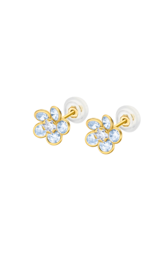 PENDIENTES FLOR TIME ROAD LG00303 ORO, MUJER