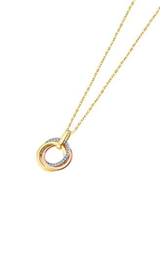TIME ROAD WOMEN'S GOLD NECKLACE LU00008/42