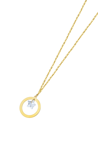 TIME ROAD WOMEN'S GOLD NECKLACE LU00015/42