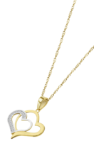 COLLIER COEUR TIME ROAD AR00019/43 OR 9K FEMME