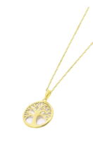 TIME ROAD WOMEN'S GOLD TREE OF LIFE NECKLACE HIN00016/43