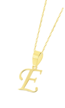 TIME ROAD WOMEN'S GOLD INITIALS NECKLACE HIN00022/E