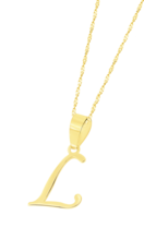COLLAR INICIALES TIME ROAD HIN00022/L ORO, MUJER