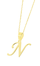 TIME ROAD WOMEN'S GOLD INITIALS NECKLACE HIN00022/N