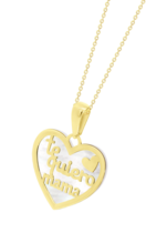 TIME ROAD WOMEN'S GOLD MOTHER NECKLACE HIN00030/43