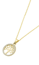 TIME ROAD WOMEN'S GOLD TREE OF LIFE NECKLACE HIN00167/45