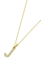TIME ROAD WOMEN'S GOLD INITIALS NECKLACE HIN00194/J