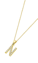 TIME ROAD WOMEN'S GOLD INITIALS NECKLACE HIN00194/N