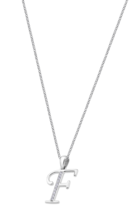 COLLAR INICIAL F TIME ROAD WS00557/F PLATA, MUJER