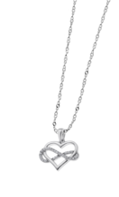 COLLIER COEUR TIME ROAD WS01906/45 ARGENT FEMME