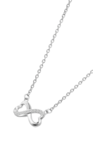TIME ROAD WOMEN'S SILVER INFINITY NECKLACE WS03207/45