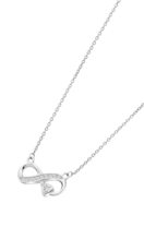 TIME ROAD WOMEN'S SILVER INFINITY NECKLACE WS03218/45