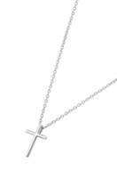 TIME ROAD WOMEN'S SILVER CROSS NECKLACE WS03279/45