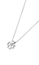 TIME ROAD WOMEN'S SILVER CLOVER NECKLACE WS03282/45
