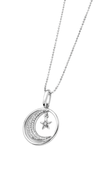 TIME ROAD WOMEN'S SILVER NECKLACE WS00479/45