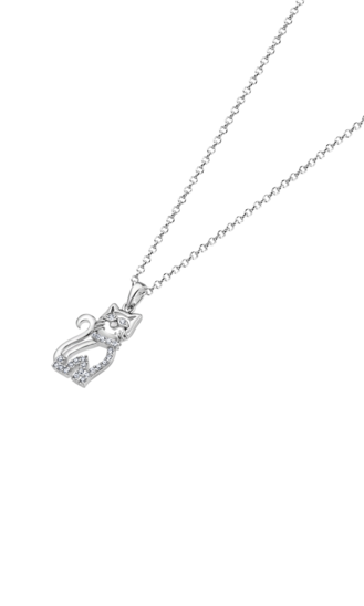 COLLIER TIME ROAD WS00811/45 ARGENT FEMME