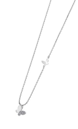 TIME ROAD WOMEN'S SILVER NECKLACE WS01228/45