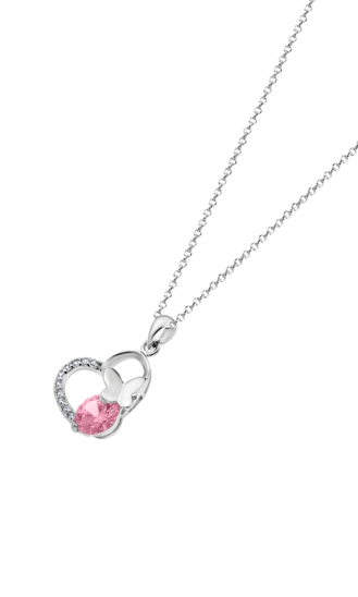 COLLIER COEUR TIME ROAD WS01460/45 ARGENT FEMME
