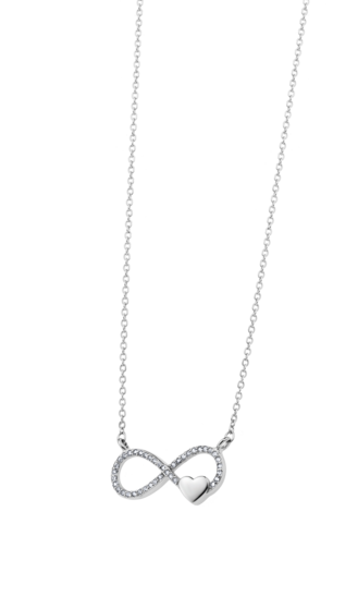 TIME ROAD WOMEN'S SILVER NECKLACE WS01500/45