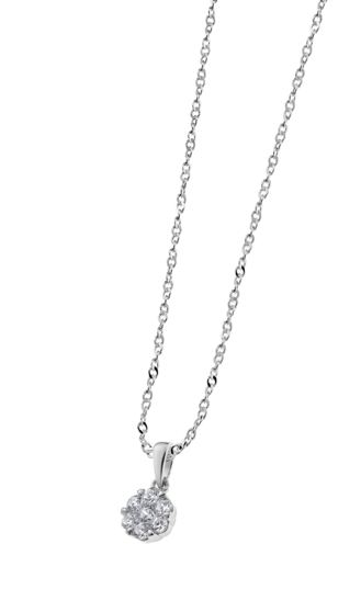TIME ROAD WOMAN'S SILVER NECKLACE WS01922/45