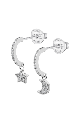 PENDIENTES TIME ROAD WS02403 PLATA, MUJER