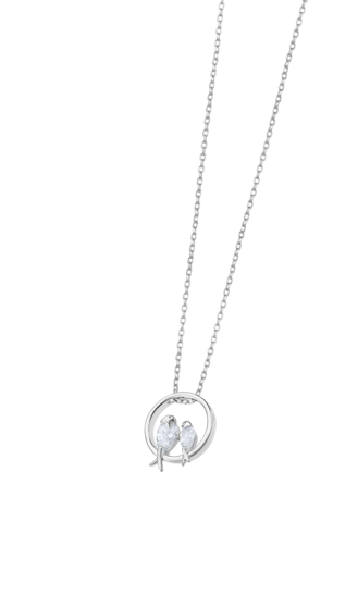 COLLIER TIME ROAD WS02942/45 ARGENT FEMME